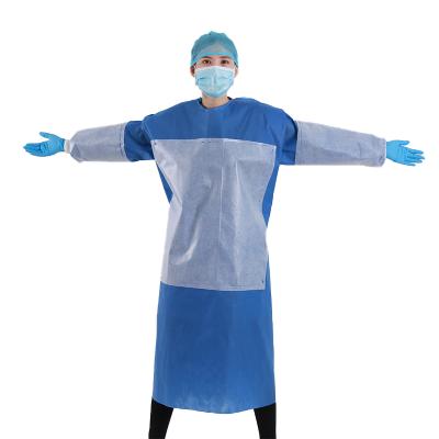 China Isolation coated/reinforced anti-static nonwoven/surgical gown/surgeon with sterilized for sale