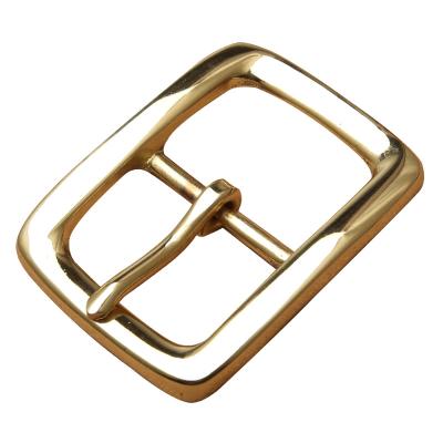 China High-grade Polishing Men's Trouser Buckle Pin Head Belt Buckle Belt Buckle 4.0 Fine Belt Accessories Cut Pure Brass for sale