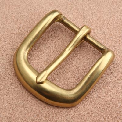 China Simple Solid Brass Women's Buckle 3.0cm Simple Solid Brass Casual Belt Buckle Belt Buckle Clip Parts Accessories for sale