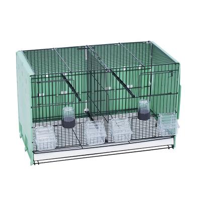 China Factory Direct Sales Bird Cage Love Stackable Divided Bird Cage With Breeding Nest for sale