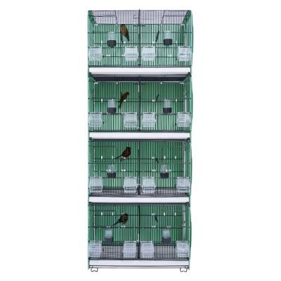 China Hot Selling Multilayer Bird Cages Stocked Fotable Finch Canary Pigeon Breeding Cages for sale