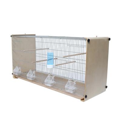 China Viable Fly Cage Canary Yellow Bird Parrot Flight Budgie Stackable Breeding Bird Cage for sale