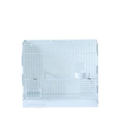 China Viable Bird Cage Portable Stackable Parrots Cage Breeding Canary Yellow Cage For Birds for sale