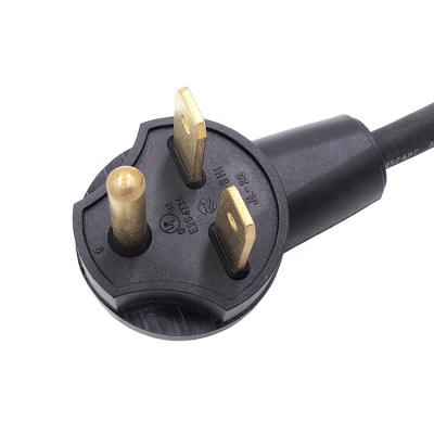 China Industrial Equipment UL Approved A.W.G. NEMA 6-30p Three Phase Power Cord 30a dryer power plug usa 12/10 for sale