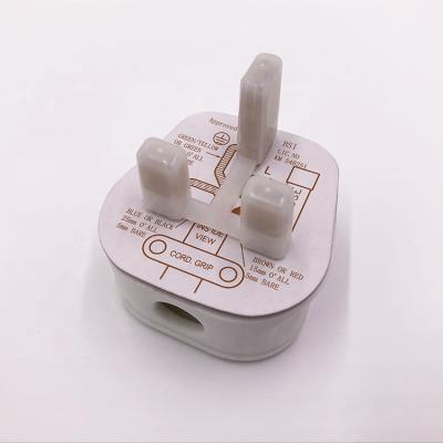 China White Home Appliance UK h05vv-f 3g1.5mm2 Power Cords , 3 Prong Flat Plug Power Cord For Electric Grill for sale