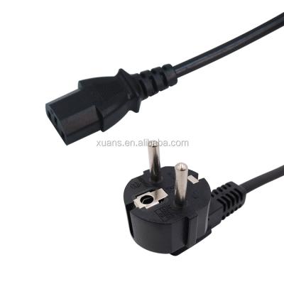 China High Quality Household Appliance XUANSHI KTL 3 Pin Plug Korea AC Power Cable For Laptop PC for sale