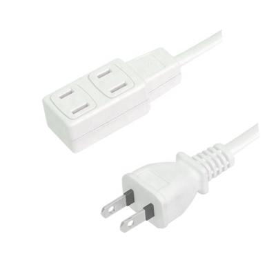 China Home Appliance PSE Approved Japan 2 Pin Plug And Socket Flat Extension for sale