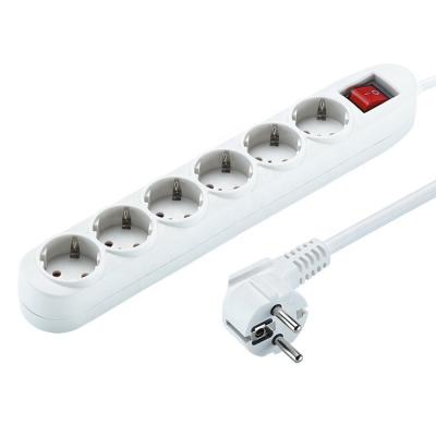 China European Residential / General Purpose 6 Way Electric Power Multi Socket With Switch for sale