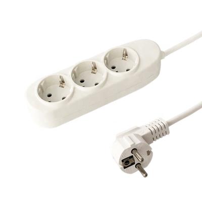 China Residential / General Purpose European Ac 3 Electrical Outlets 16A Universal Schuko Power Socket for sale