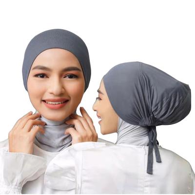 China New style fashion hijab female muslim muslim high quality soft smooth hat feeling cowl cotton tank top inner hijab scarf for sale