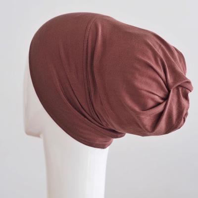 China Daily wholesale islamic muslim hijab hats muslim stretch tank top cotton factory modal cotton underscarf for sale