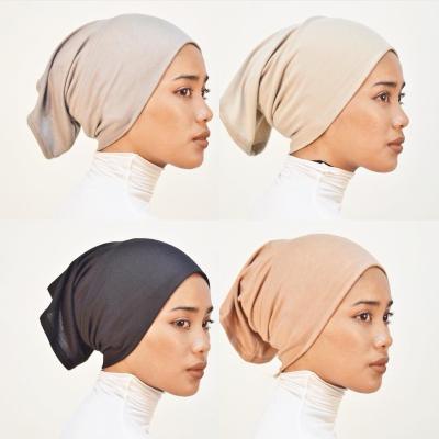 China Wholesale Daily Women Muslim Hijab Covers Islamic Modal Ninja Sport Hijab Wear Cotton Inner Tank Top Under Scarf for sale