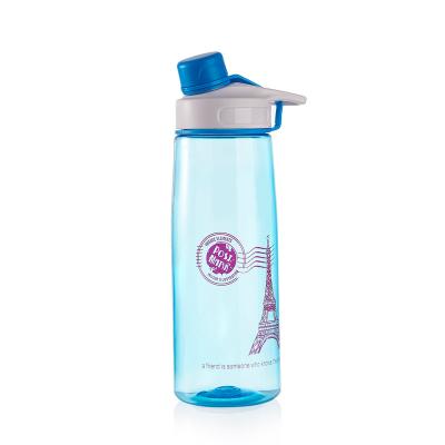 China Sustainable Bluk Custom 600 800 Ml Plastic Sports Drink Water Bottle for sale