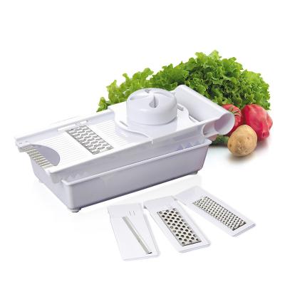 China Viable Adjustable Fruit Cleaver Dicer Mandoline Manual Kitchen Vegetable Slicer for sale