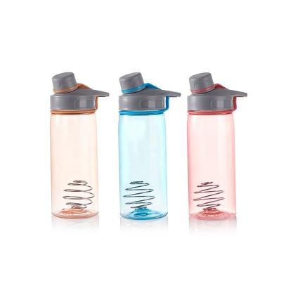 China Sustainable Customized Small Protien Plastic Sports Shaker Bottles With Custom Logo for sale