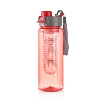 China Private label sustainable infruition fruit infusion drinking water bottle with fresh fruit infuser for sale