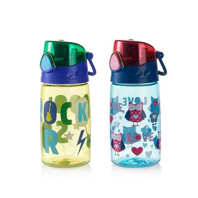 China Jianyu Sustainable Custom OEM Logo White Kids Sports Bottle With Cartoon Print for sale