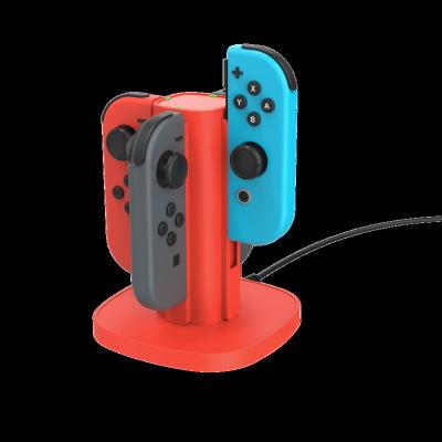 China ABS 4in1 Joy Con Charging Dock for Nintendo Switch - JOYCON RED Color Stand Charging Dock for Nintendo Switch JOYCON for sale