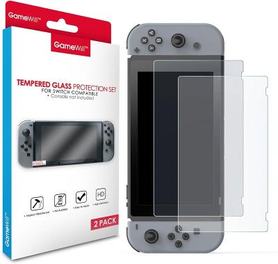 China 2 PACKS 9H Tempered Glass Screen Protector Clear Screen Protector For Nintendo Switch/OLED /Lite Console Game Accessories IX-SW004B for sale