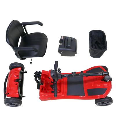 China 2021 new unisex folding 21AN outdoor four wheel electric scooter with simple operation platform for sale