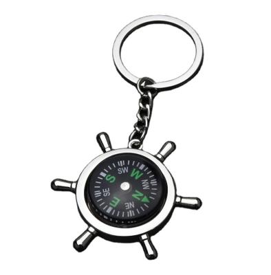 China Free Shipping Creative Zinc Alloy Compass Men's Promotional Gift Men's Promotional Gift Key Chain Pendant Free Shipping for sale