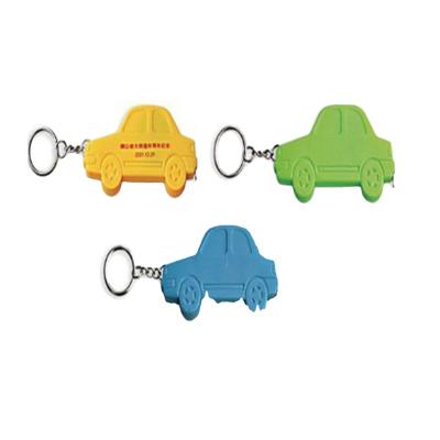 China Promotional 1 Meter Gift Car Shape Stainless Steel Tape Measure With Key Chains Inches Measuring Tape TP-3327 for sale