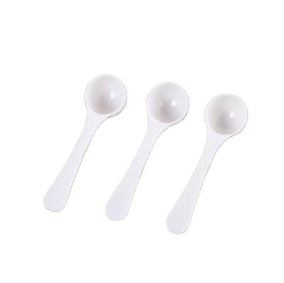 China Disposable loose shipping 6 cc plastic measuring honey scoop 3 grams 6 ml protein for milk powder liquid scoops for sale