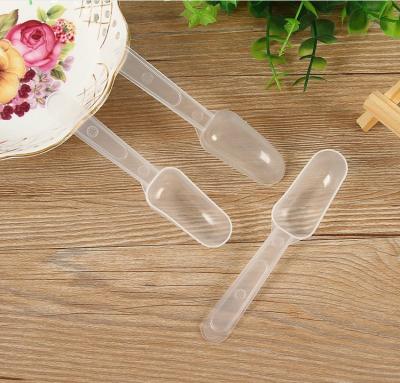 China Free Shipping Coffee Bean Scoop Protein Scoop 5g Disposable Plastic Milk Powder Measuring Spoon for sale