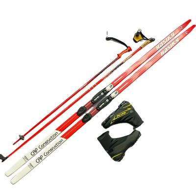 China Custom High Quality Classic Cross Country Ski Set Factory Price Winter Sports Snowboard 180/185/190/195/200/205cm for sale