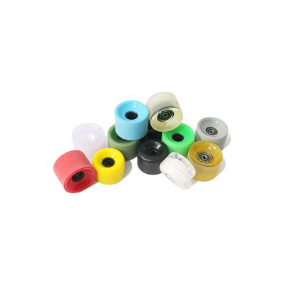 China Youth Wholesale Custom Printed PU Slide 70mm Long Board OEM Longboard Skateboard Skate Wheels for sale