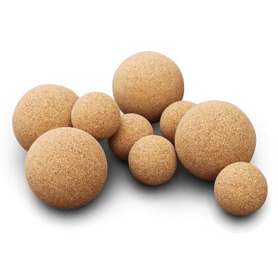 China Custom Logo High Density Natural Material Eco-friendly Durable Cork Massage Ball Cork Roller Set Yoga Massage Ball for sale