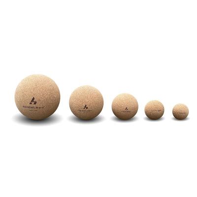 China Custom Logo5.0cm Durable Cork Massage Massage Ball Yoga Ball for sale