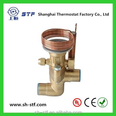 China TCLE TRFE Refrigerator Thermal Expansion Brass Valve For R410a 7/8 9/8 for sale