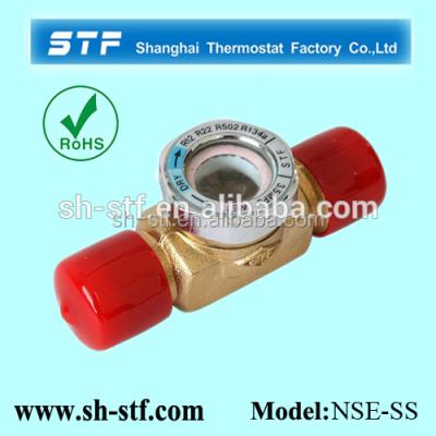 China Fridge Sight Glass Copper Flow Indicator for sale