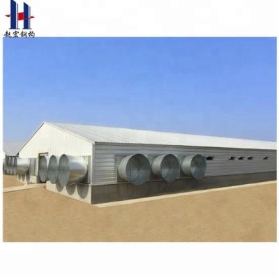 China Lightweight Steel Structure Chicken Farm Energy Saving Prefab Steel Frame Structure Chicken Farm / Lightweight Chicken House for sale