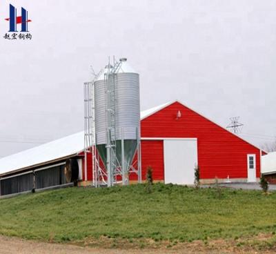 China Parking Lot China Low Cost Prefab Steel Frame Structure Poultry House / Poultry Barns for sale