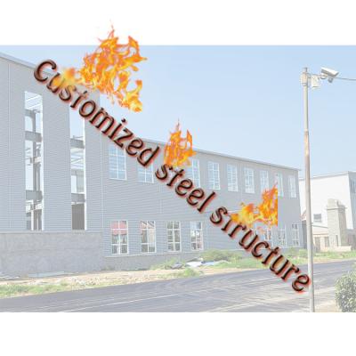 China Fabricated Steel Structure / House Metal Frame High Rise Shop Building for sale