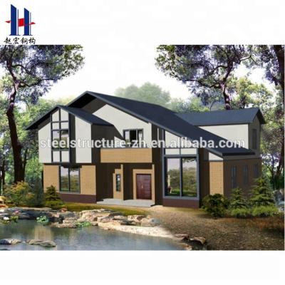 China China Factory Car Park Beautiful Light Steel Long Service Life Prefab Villa for sale