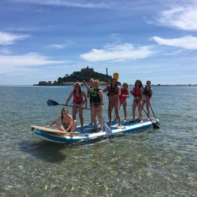 China Unisex Inflatable Paddle Board 500x150cm 10 Person Giant Sip Paddle Board Giant Sip Team Sip Te koop