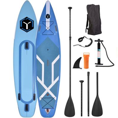 China 2022 Amazon Best Double Chamber Air Room 335Cm Unisex Hot Action Pump 2 Layers Inflatable Dual Sup Paddle Board for sale