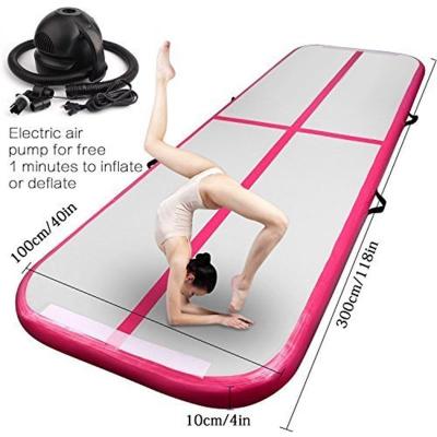 China PVC Inflatable Gymnastic Airtrack Mat Air Track Floor Mats Rolling 10ft/13ft/16ft/20ft/23ft/26ft With Electric Air Pump en venta