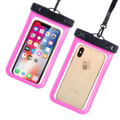 중국 Unisex Waterproof PVC Phone Case Cover For Mobile Cell Phone Touch Screen Water Proof Pouch Bag With Strap For Phones 판매용