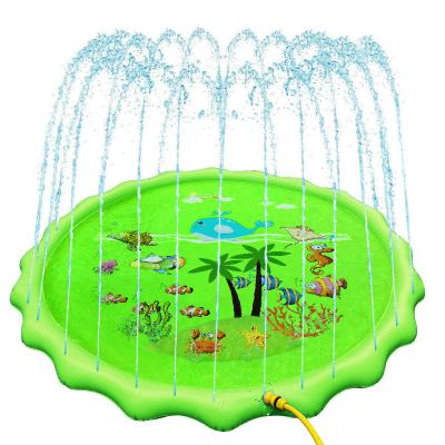 중국 PVC Water Spray Play Pad Baby Water Lawn Mat Y Water Spray Inflatable Kids Water Spray Play Pad Outdoor Toy Kids Inflatable Multiple Color 판매용