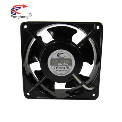 China Fan 12038 Iron Frame Iron Blade Low Noise 120x120x38mm 12v 24v Industrial Equipment Ball Bearing Double Exhaust Fan 120mm Low Noise for sale