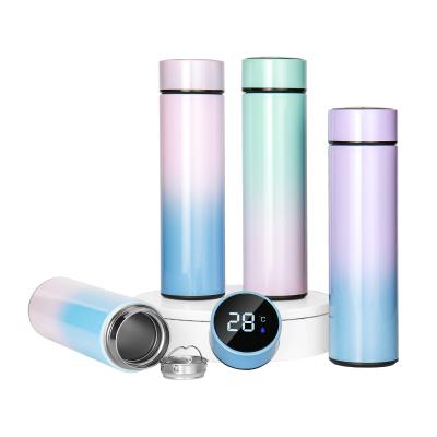 China Large Capacity High Capacity Advanced Technology Vacuum Flasks Stainless Steel Smart Water Bottle Led Temperature Display Thermal Bottle for sale