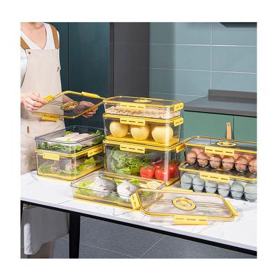 China Food Grade Hot Factory Direct Freshness Preservation Food Container Home Storage Refrigerator Organizer Plastic Fresh Produce Saver for sale