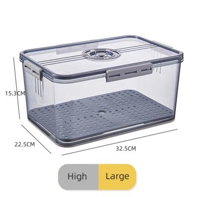 China High Quality Viable Fridge Organizer Storage Box With Lid Fridge Storage Drawer Fridge Bins Set For Kitchen for sale