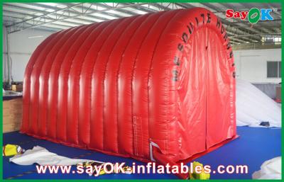 China Dome Inflatable Tent Red Waterproof Inflatable Air Tent Inflatable Tunnel With Custom Logo Mark Inflatable Tent Campin for sale