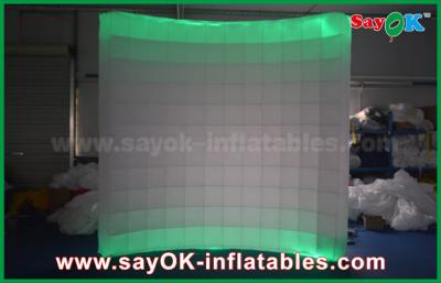 China Inflatable Photo Booth Rental Foldable Photo Booth Inflatable Lighting Wall Backdrop In Wedding for sale