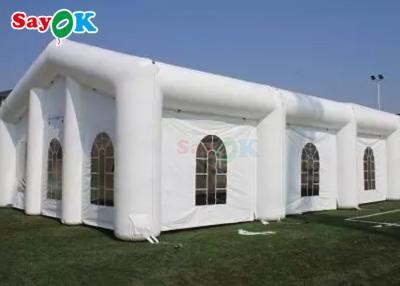 China Inflatable Outdoor Tent LED Color Outdoor Inflatable Tent Cube Inflatable Wedding Party Tent for sale